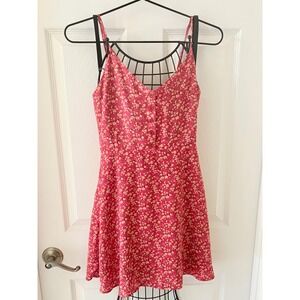Forever 21 Red Floral Mini Dress